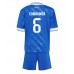 Real Madrid Eduardo Camavinga #6 Tredjedraktsett Barn 2025-26 Korte ermer (+ Korte bukser)